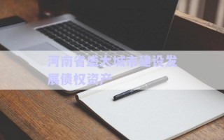 河南省盛大城市建設發(fā)展債權(quán)資產(chǎn) 河南省盛大城市建設發(fā)展債權(quán)資產(chǎn)