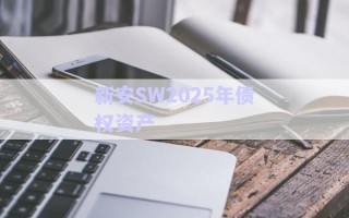 新安SW2025年債權資產