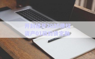 開封經開2025債權資產01政府債定融